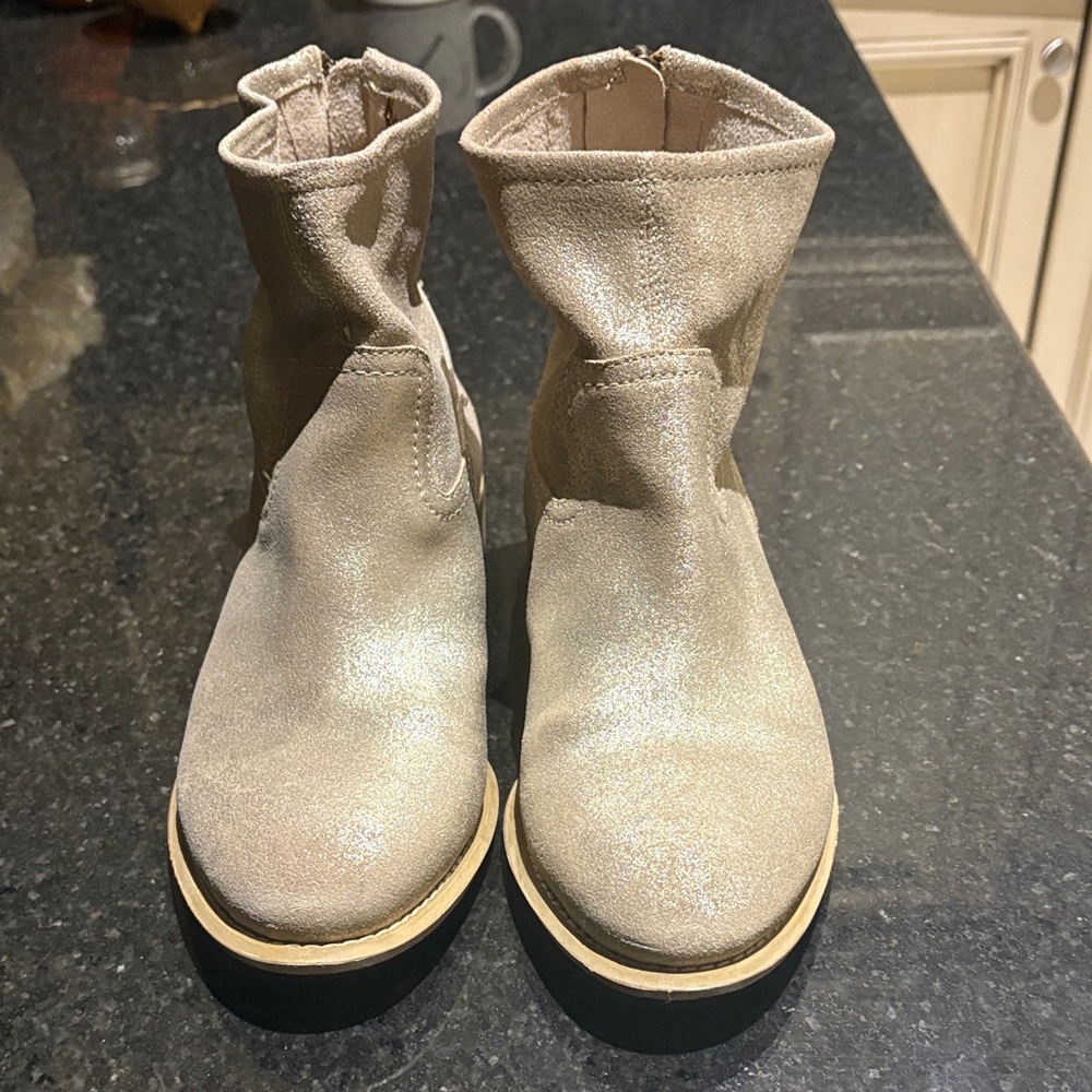 GAP Metallic Gold Ankle Boots